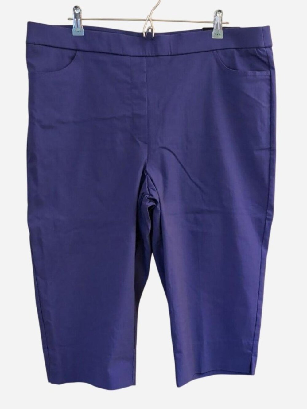 Alfred Dunner Women’s Allure Capri Stretch Pants Violet Size 18 NWT